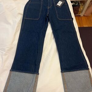 Never been worn Veronica Beard Dylan Dark Blue High-Rise Jeans